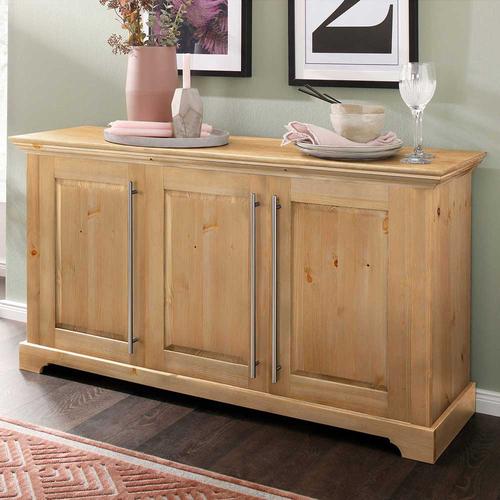 Kiefer Sideboard im Landhausstil Metallgriffen