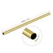 Brass Round Tube 5mm OD 0.2mm Wall Thick 300mm Length Pipe Tubing 4Pcs - Gold Tone
