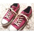 Converse Shoes | Converse Vintage Women's Hot Pink Low Chuck Taylor Canvas Sneaker Size 8 | Color: Pink | Size: 8