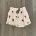 Anthropologie Shorts | Anthropologie Forever That Girl Floral Embroidered Shorts | Color: Cream/Purple | Size: S