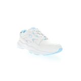 Women's Stability Walker Sneaker by Propet in White Light Blue (Size 10 XW)