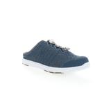 Wide Width Women's Travelwalker Evo Slide Sneaker by Propet in Cape Cod Blue (Size 11 W)