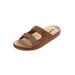 Extra Wide Width Men's Double Adjustable Buckle Slide and Closure by KingSize in Brown (Size 15 EW)