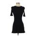 Trafaluc by Zara Casual Dress - Mini: Black Solid Dresses - Women's Size Small