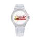 Tommy Hilfiger Jeans Analog Quarzuhr Unisex mit Weisses Silikonarmband - 1720027