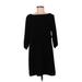 Charming Charlie Casual Dress - Shift: Black Solid Dresses - Women's Size Medium