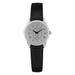 Women's Silver/Black Bentley Falcons Medallion Leather Wristwatch