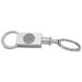 Silver Hood College Blazers Team Logo Two-Section Key Ring
