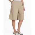 Blair Women's Crinkle Calcutta Cloth Split Skirt - Tan - XL - Womens