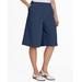 Blair Women's Crinkle Calcutta Cloth Split Skirt - Blue - PS - Petite