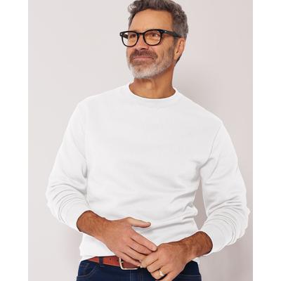 Blair Men's John Blair Supreme Fleece Long-Sleeve Sweatshirt - White - 3XL