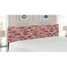 East Urban Home Flower King Panel Headboard Upholstered/Metal/Polyester in Red/Orange/Pink | 78.6 H x 83 W x 3 D in | Wayfair