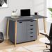 Ebern Designs Coheman 30.7" Wide 5 Drawer Office Storage File Cabinet, Under Desk Storage File Cabinets For Home Office in Gray | Wayfair