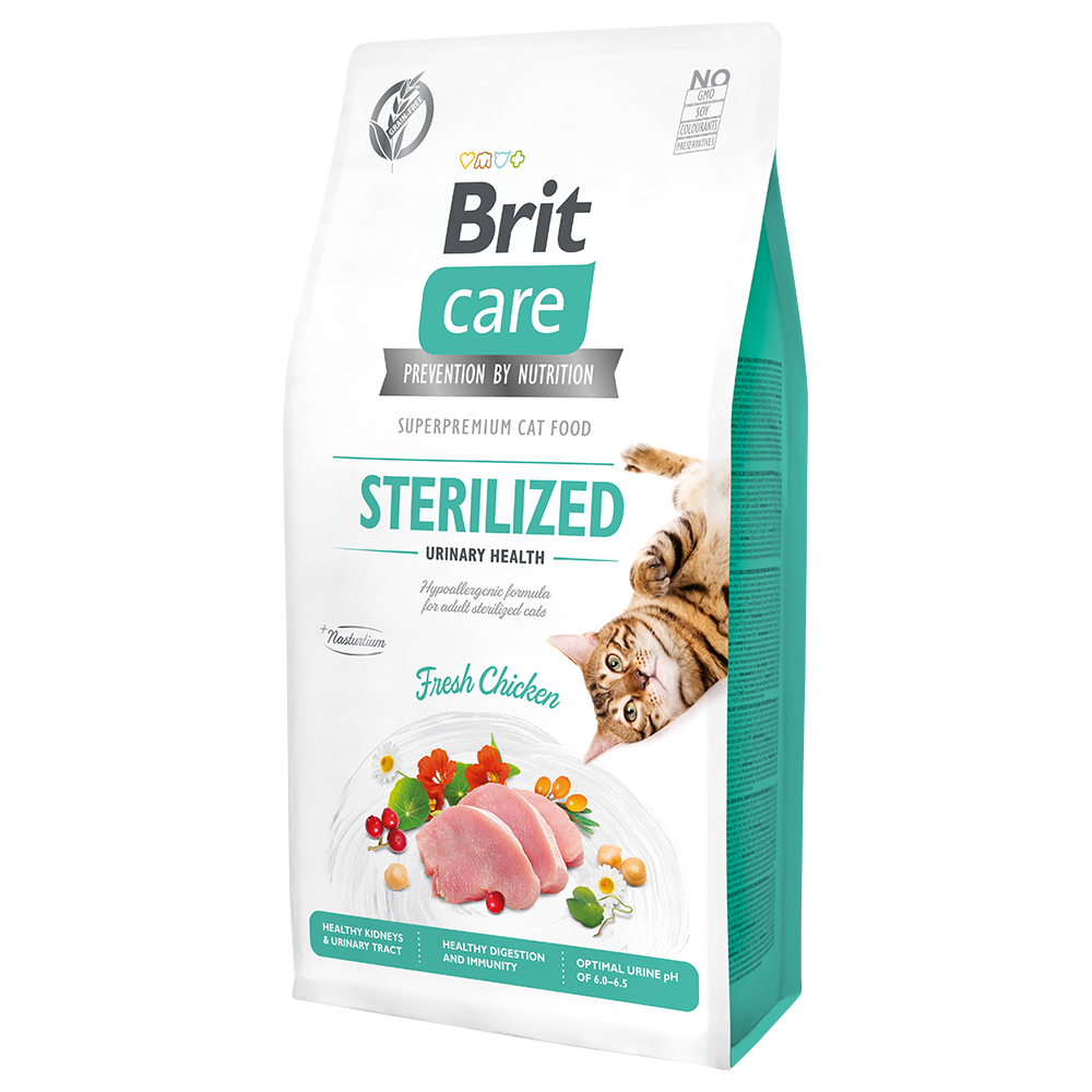 Multipack risparmio! 2 x 7 kg Brit Care Grain-Free Crocchette per gatti - Sterilized Urinary Health