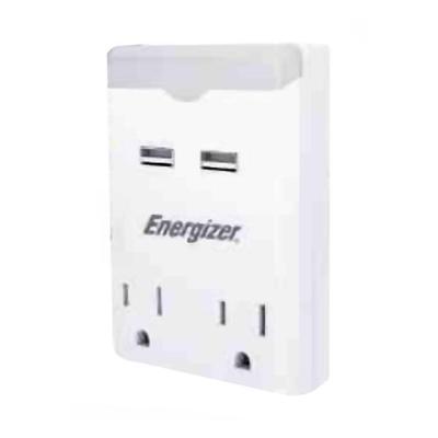 Energizer 05944 - 2 USB with 2AC Wall Charger (ENG-UWTAP01)