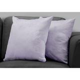 Pillows, Set Of 2, 18 X 18 Square, Insert Included, Decorative Throw, Accent, Sofa, Couch, Bedroom, Polyester