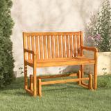 vidaXL Patio Swing Bench 43.3" Solid Acacia Wood - 43.3" x 23" x 38.2"