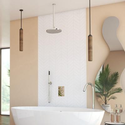 Randolph Morris Thermostatic Concealed Tub & Shower Faucet Set with Handheld Shower RMFLSHRD12-C-C