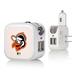 Baltimore Orioles 2-in-1 Pinstripe Cooperstown Design USB Charger