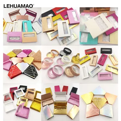 LEHUAMAO Mink Lashes 3D Mink Eyelashes Customer Packaging Can Do All As Your Requirment Contact us