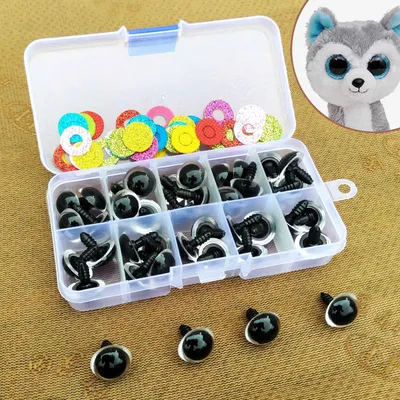 16mm Safety Plastic Colorful Doll Eyes For Toy Crochet Stuffed Animals Dolls Crafty Amigurumi Eyes
