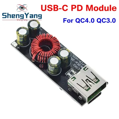 QC4.0 QC3.0 USB Type-C Mobile Phone Quick Charge Adapter 6 -35V Step Down Buck Boost Module for Huawei SCP/FCP Apple PD Qualcomm
