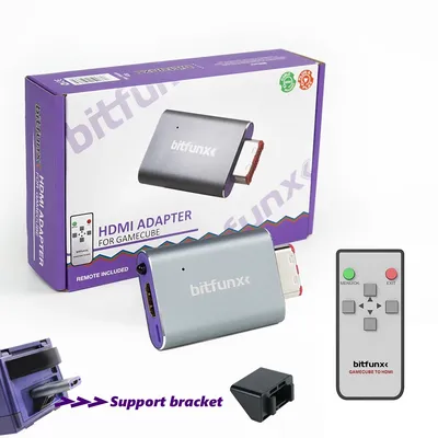 Bitfunx Digital HDMI Adapter For Nintendo Gamecube HDMI-Compatible Line Doubler For NGC Converter