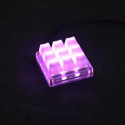 9 Key QMK Hotswap YMDK RGB Support Macro Function Type C MX Switches Mechanical Keyboard Numpad For
