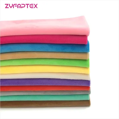 ZYFMPTEX 1Pcs Minky Fabrics For Sewing DIY Handmade Home Textile Cloth For Toys Plush Fabric Patchwork Solid Color Style 45*50cm