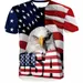 New USA Flag Stripes and Stars T-shirt Men / Women Sexy 3d Tshirt Print Eagle American Flag Men
