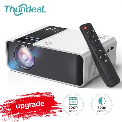ThundeaL HD Mini Projector TD90 PK TD80W 1080P WiFi Android TD80 Projector Home Theater Cinema 3D Phone Video Movie Proyector