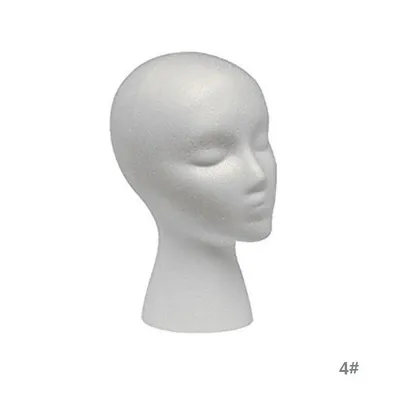 white Foam wig display prop Mannequin Wig Head Display Hat Cap Wig Holder Styrofoam Foam Head wig