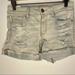 American Eagle Outfitters Shorts | American Eagle Distressed High Waist Denim Shorts | Color: Tan | Size: 6