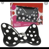 Disney Accents | Disney Minnie Mouse Trinket Tray New In Box | Color: Black/White | Size: See Description