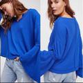 Free People Tops | Free People Dahlia Sapphire Thermal Top | Color: Silver | Size: Xs