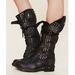 Free People Shoes | Free People Jeffrey Campbell Leather Stud Boots | Color: Black/Silver | Size: 7