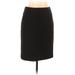 J.Crew Casual Skirt: Black Solid Bottoms - Women's Size 10