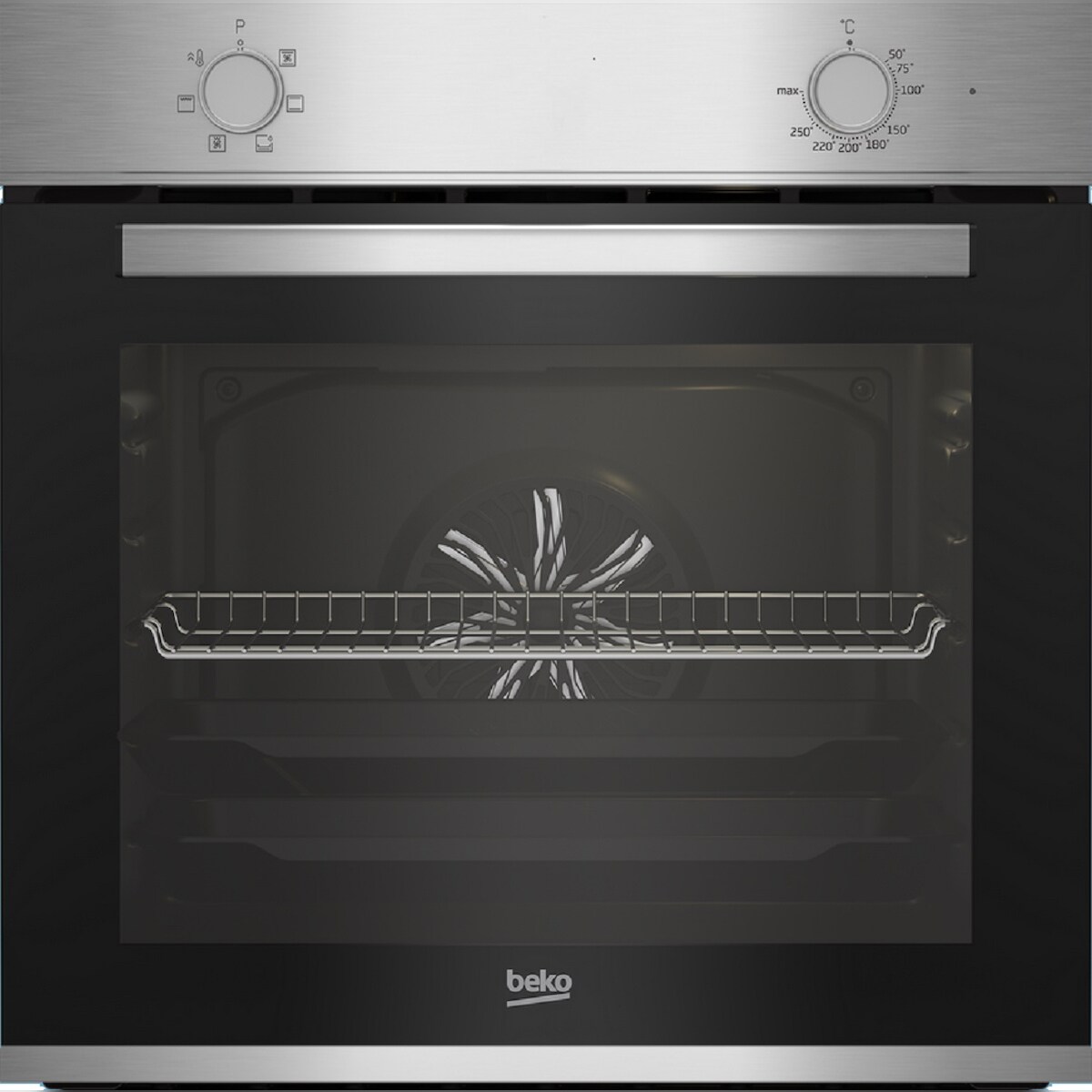 Beko Bbie12000X Einbaubackofen 60cm Umluft autark Edelstahl Steam Image
