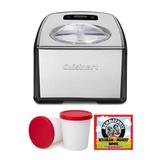 Cuisinart Compressor Ice Cream & Gelato Maker w/ Book Bundle