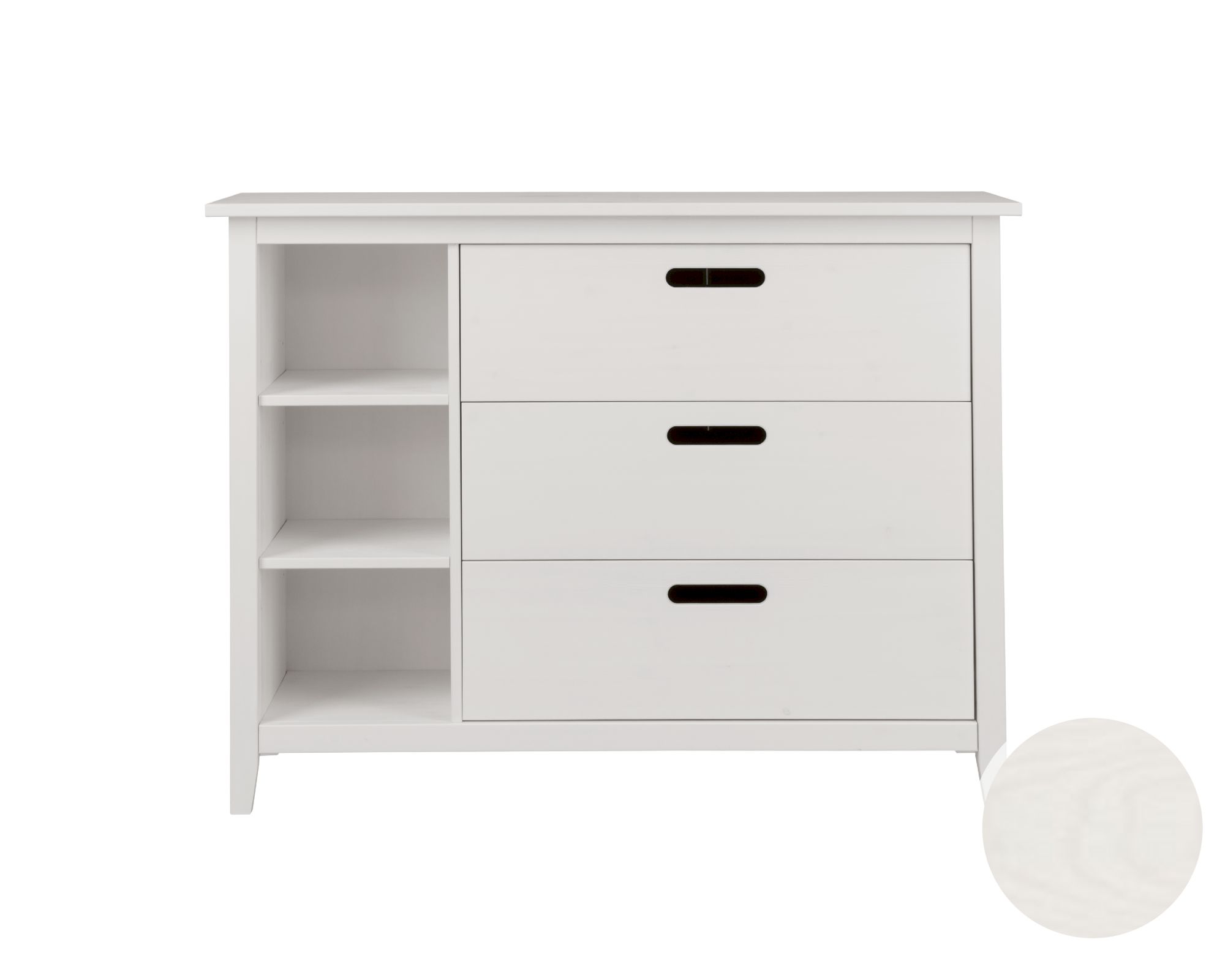 INFANSKIDS »Solvita« Kommode III weiss gewachst