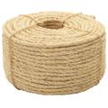 vidaXL Seil 100% Sisal 8 mm 100 m