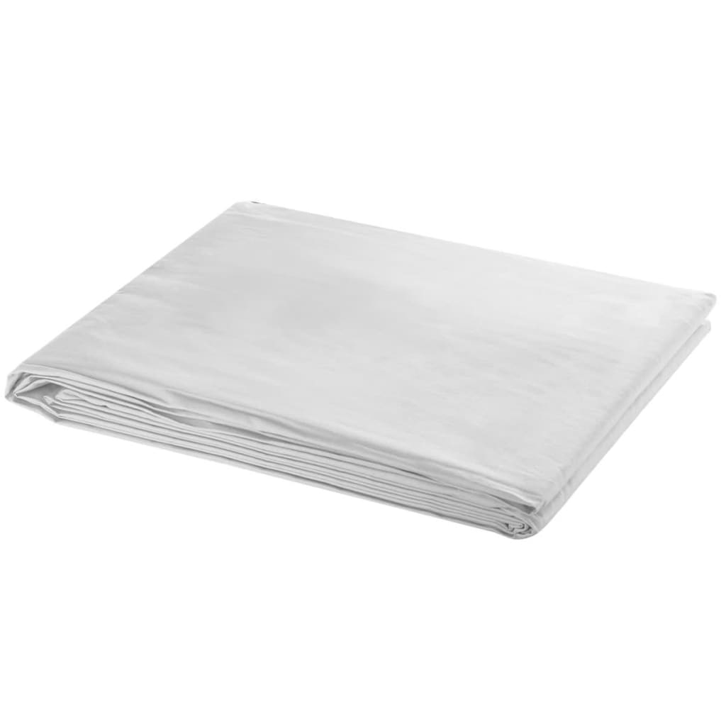vidaXL Fotohintergrund Baumwolle Weiß 300 x 300 cm