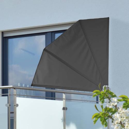 """HI Balkonfächer 1,2 ×1,2 m Schwarz Polyester"""
