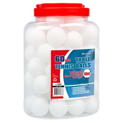 "Get & Go Tischtennisbälle 60 Stk. ABS Weiß"