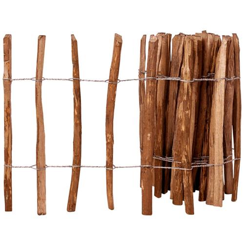 vidaXL Staketenzaun Haselnuss 60×500 cm