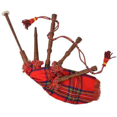 vidaXL Schottischer Kinder-Dudelsack Great Highland Royal Stewart Tartan Rot