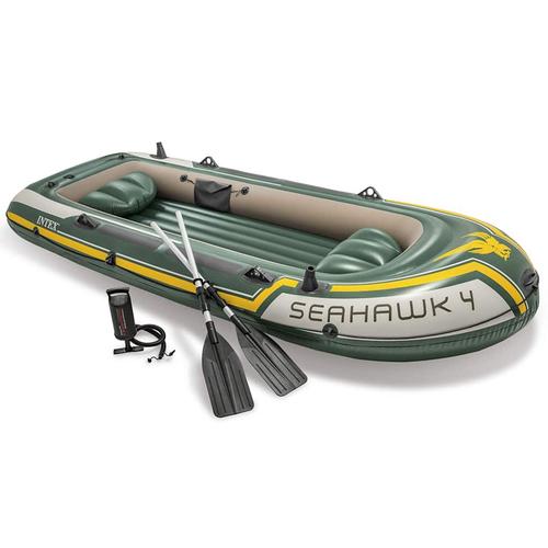 INTEX Seahawk 4 Schlauchboot-Set mit Rudern und Pumpe 68351NP