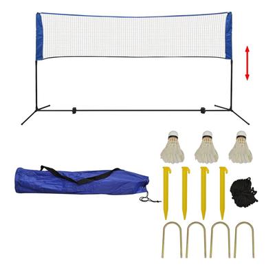 "vidaXL Badmintonnetz-Set mit Federbällen 300 x 155 cm"