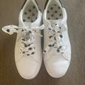 Kate Spade Shoes | Kate Spade Sneakers With Polka Dot Laces Size 8 | Color: White | Size: 8