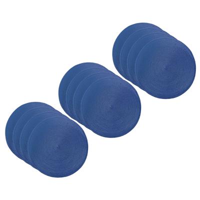 Woven Round Placemat, Set Of Twelve by RITZ in Navy